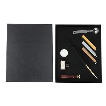 

Vintage Feather Dip Pen Writing Set Gift Box with Stainless Steel Nib Gifts
