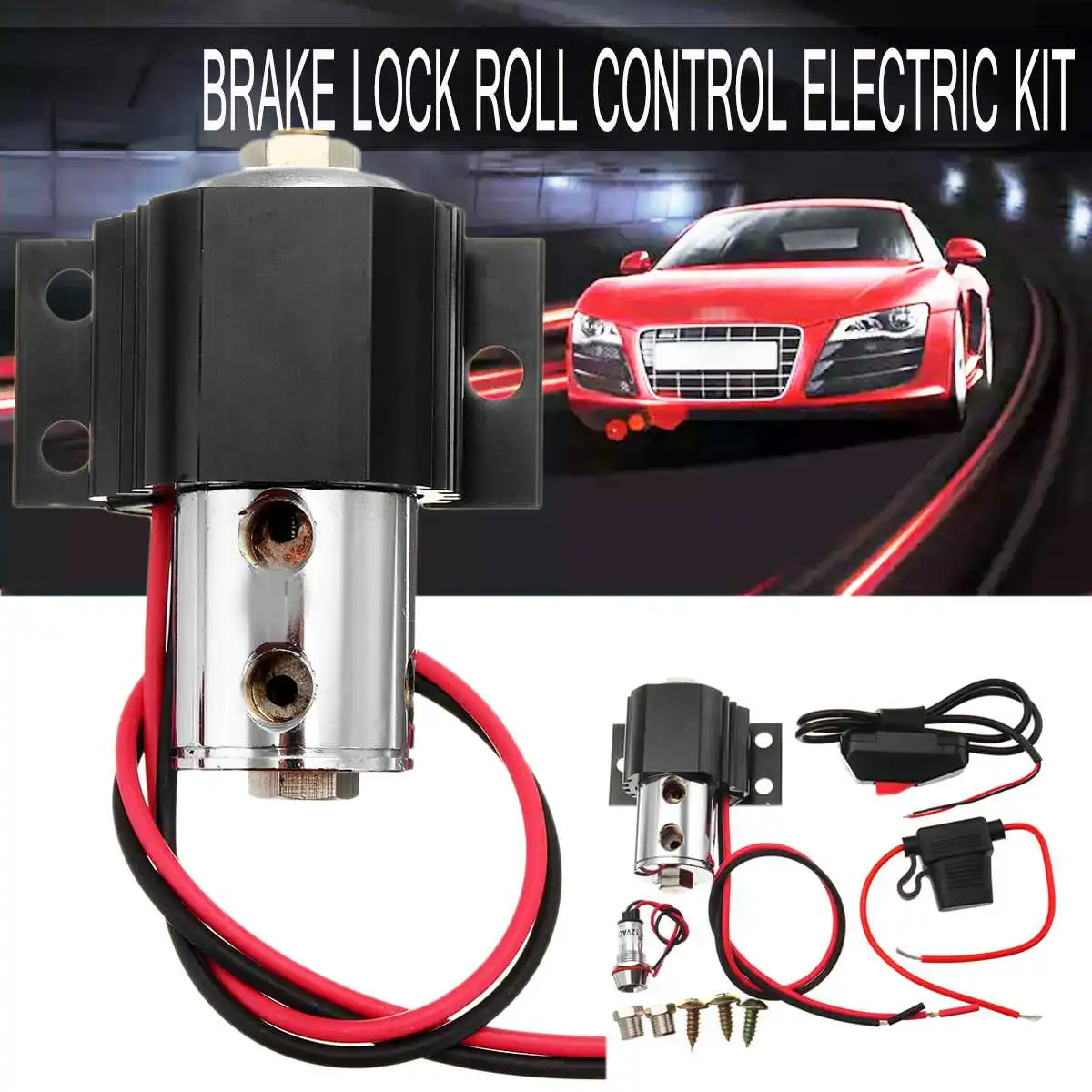 

Car Brake Line Lock Roll Control Electric Kit Hill Holder Line Lock Universal for Ford for Mustang Latch Line Lock Tire Locker