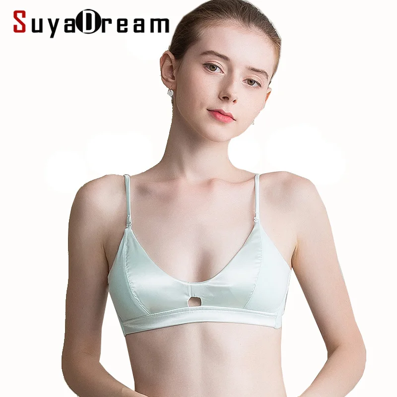 Бюстгальтер SuyaDream женский с 100% подкладкой из натурального шелка тонкие