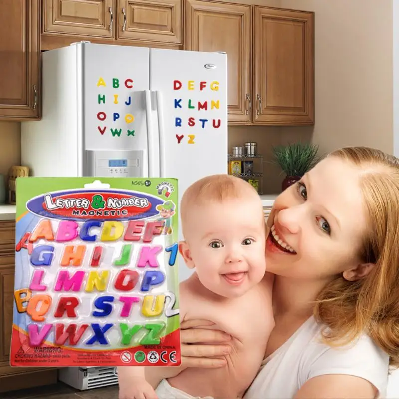 Новинка, 26 шт., новинка, украшение для дома, магниты на холодильник, красочные наклейки на холодильник с алфавитом ABC, для детей, для раннего обучения, развивающая домашняя игрушка
