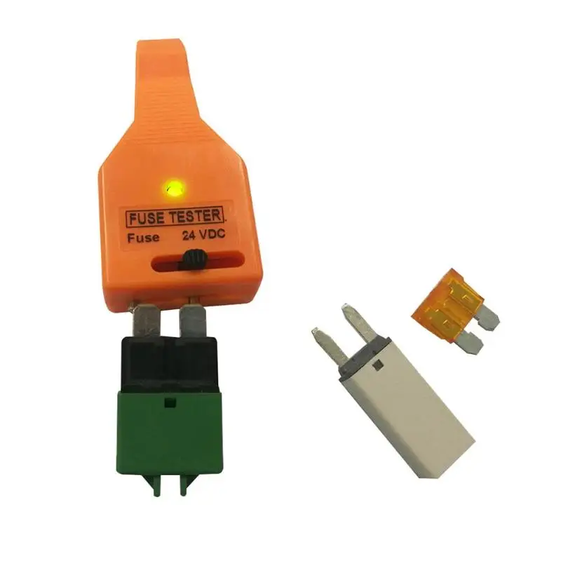 

Removal Tool Portable Multifunctional DC 24V Automotive Car MAXI ATO/ATC ATM Blade Fuse Tester Checker Puller Removal Tool