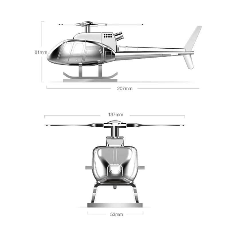 Автомобильные принадлежности креативный вертолет авиационный Декор высококачественный металлический подарок солнечный автомобиль духи аромат автомобиль самолет орнамент