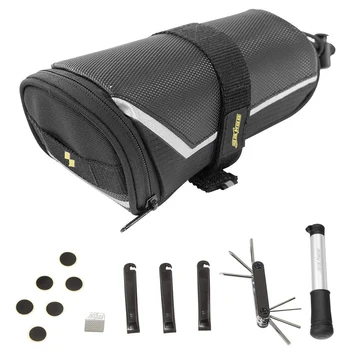 

Bicycle Flat Tyre Repair Kit for Bicycle and Bike Tyre Pump Patch Tool Kit 7 in 1 Multi-tool Bicycle Accessories Saddle Bags