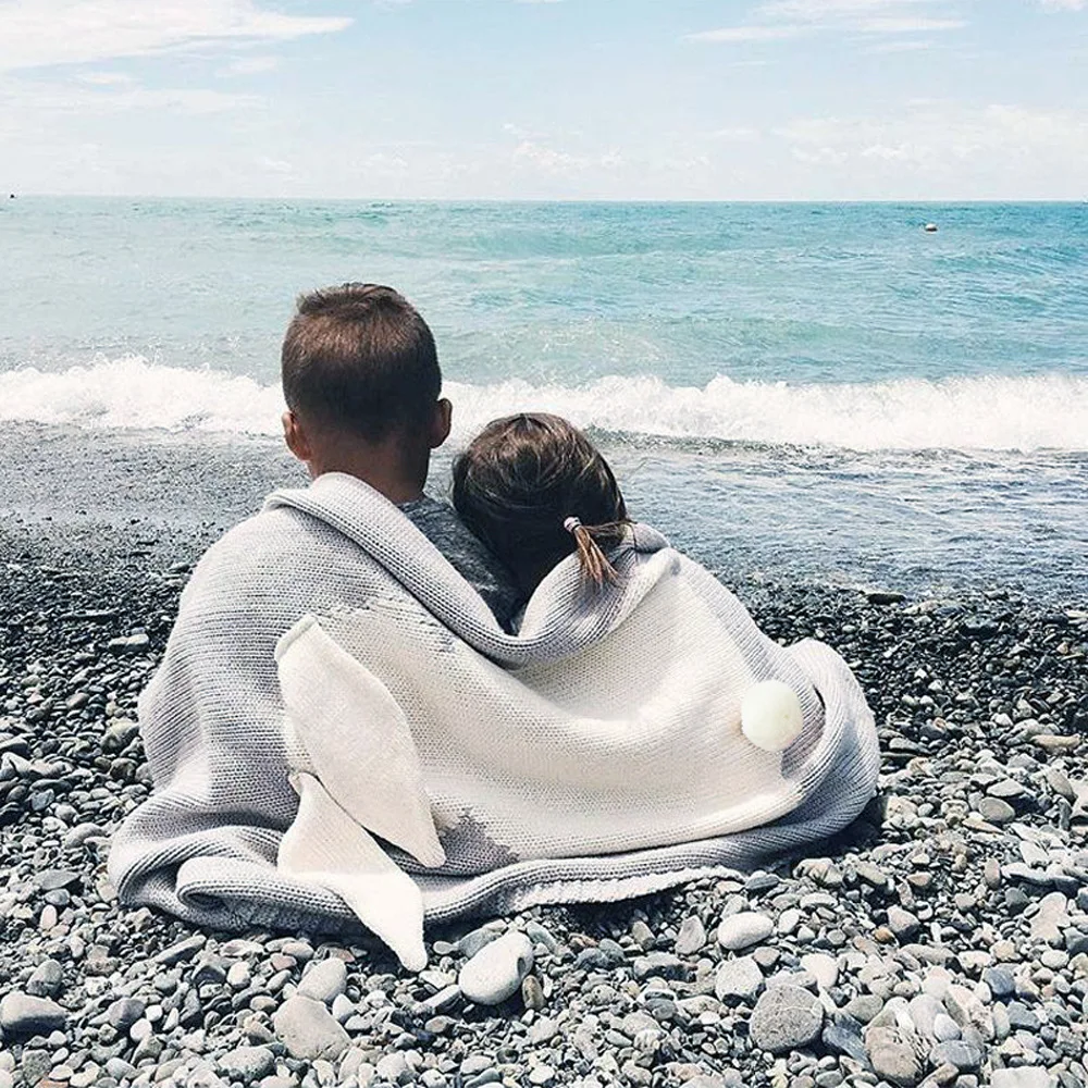 Baby Blankets Newborn Cotton Rabbit Ear Blanket Warm Knitted Swaddle Kids Bath Towel Baby Toys Infant Toddler Bedding Blankets
