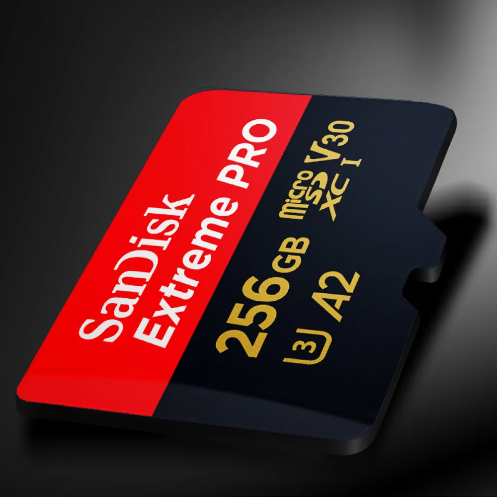 Двойной Флеш-накопитель SanDisk A2 64 Гб 128 ГБ 256 Гб карта памяти MicroSD C10 V30 U3 4K Extreme Сверхбыстрая скорость чтения 170 МБ/с. скорость записи 90 МБ/с