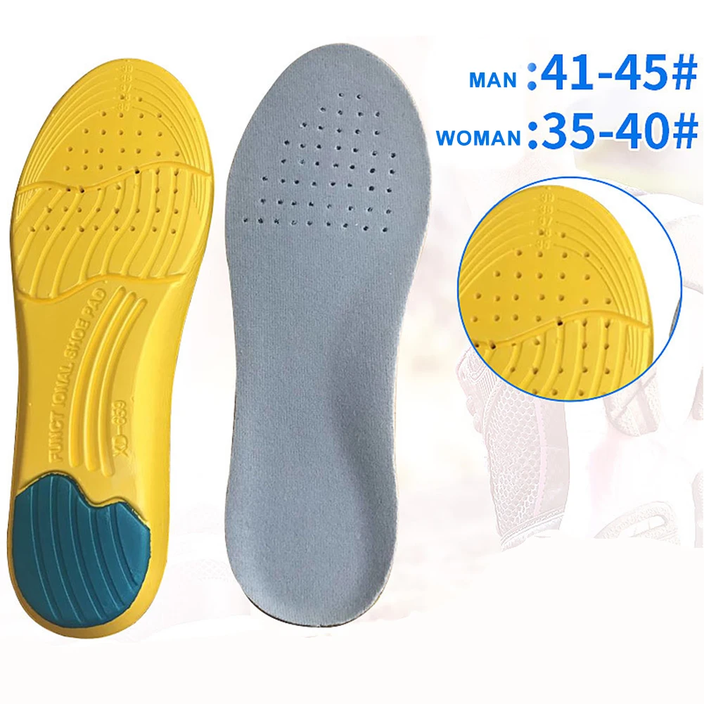 1 пара Уход за ногами можно вырезать Дышащие стельки для мужчин женщин спортивные многоразовые пены памяти обуви Pad Альпинизм