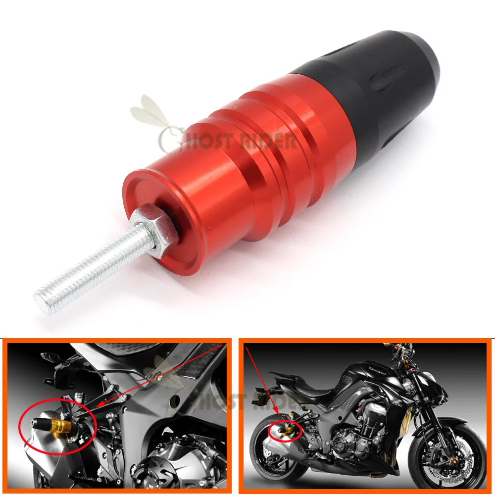 Защита рамы мотоцикла CNC от ударов выхлопные слайдеры защита для Kawasaki Z900 Z650 Z750 zx9r