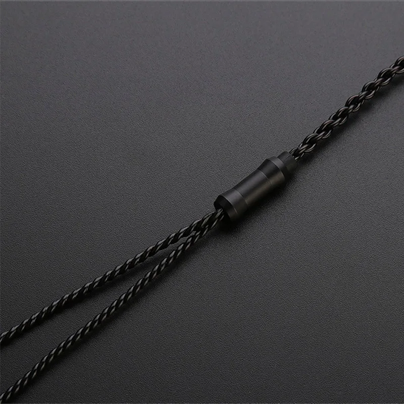 TRN Сменный кабель для наушников 2-контактный Модернизированный кабель с микрофоном для V10/V80/ZS10/AS10/MMCX 0,75/0,78 мм контактный Универсальный с микрофоном