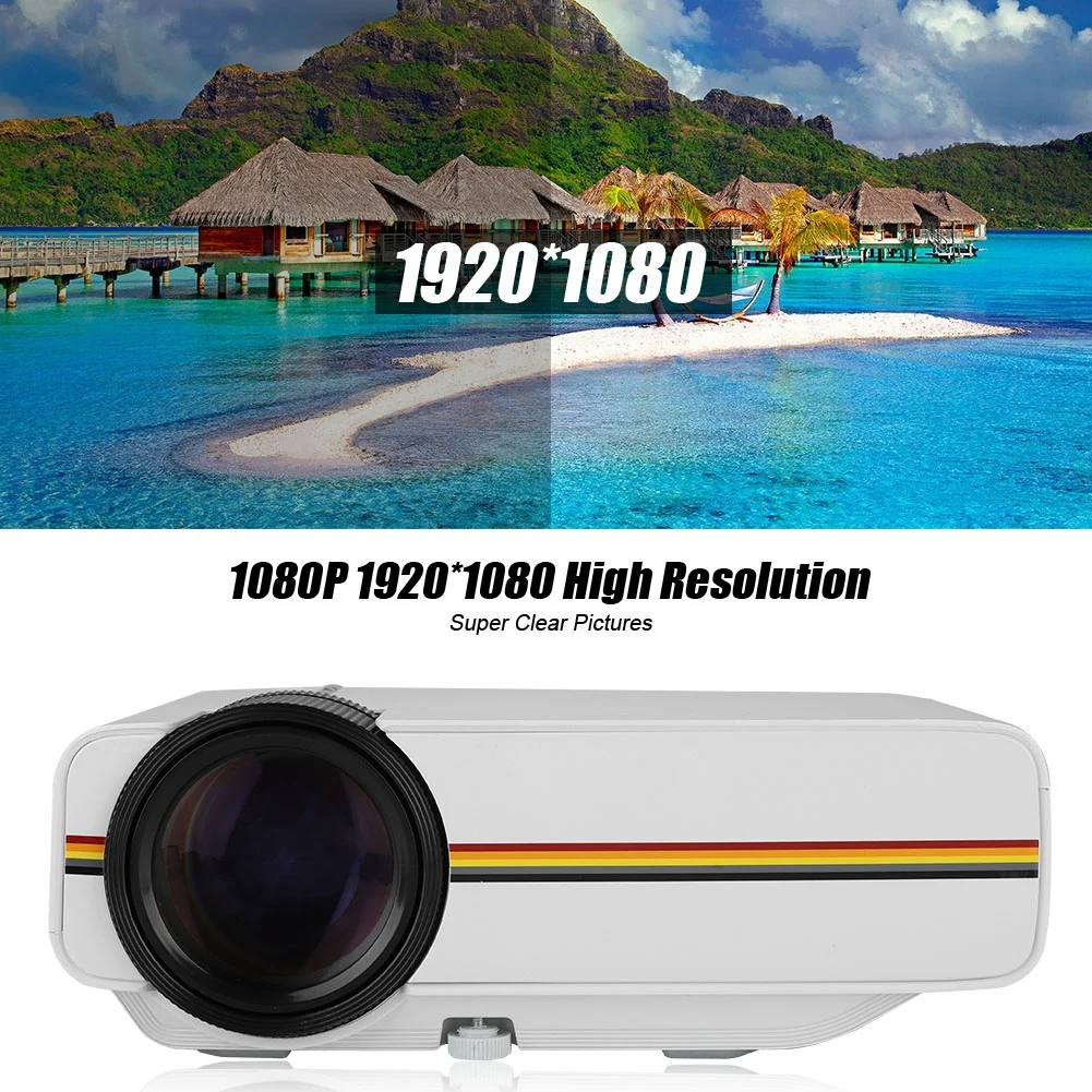 

1080P 130 in Projection Full HD Projector Home Theatre Enjoyment with Remote Control Diffuse Reflection Projector