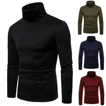 

Men's Thermal Turtle Neck Skivvy Turtleneck Sweaters Stretch Casual Tops US