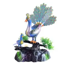 Звуковое управление птица Голосовое управление Павлин открытый дисплей музыка освещение Индукционная Звуковое управление игрушка