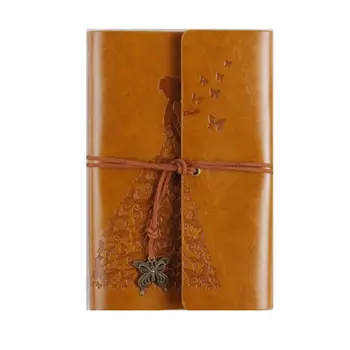 

Refillable Notebook Journals,A6 Leather Bound Travel Diary Art Drawing Sketchbook Journals to Write in for Women/Valentine's D