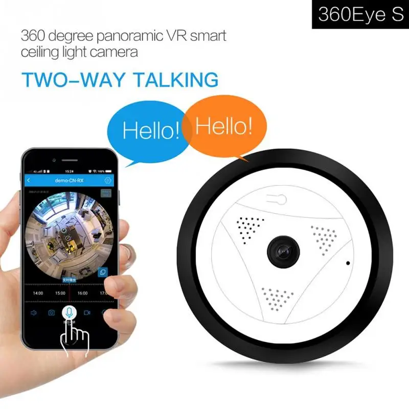 

360Degrees 960P Panoramic Wide Angle MINI WIFI Camera Smart IP Camera Wireless Fisheye Lens Security Home Wifi IP Camera