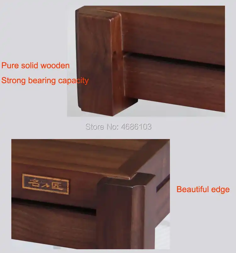 Walnut Solid Wood Antique Audio Rack Cabinet Walnut Single Audio