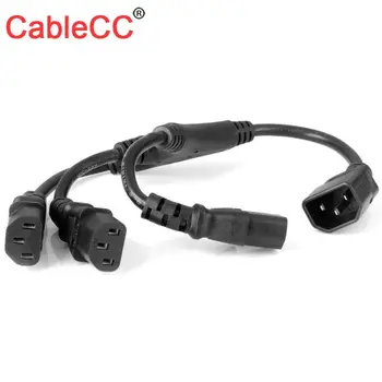 

Cablecc Power cable extension IEC 320 C14 Male Plug to 3 ways C13 Female Y Type Splitter Power Cord C14 to 3 ways C13, 250V/10A