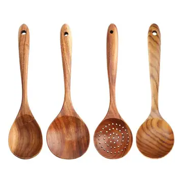 

Japanese Non-Stick Wood Spoon Mixing Rice Soup Spoon Kitchen Cooking Tableware Tool