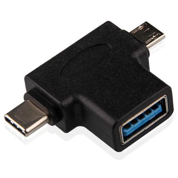 Многофункциональный 2 в 1 Micro USB 3 0 и Type C OTG адаптер конвертер для Android смартфонов