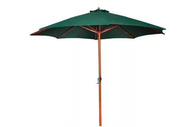 

Vidaxl 258 Cm Parasol Garden Umbrella Green Patio Umbrella Bases Foundation Sun Shelter Accessories Outdoor Furniture