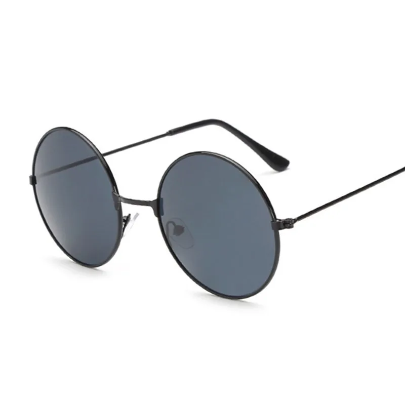 Ретро маленькие круглые солнцезащитные очки для женщин, винтажные брендовые оттенки, черные металлические солнцезащитные очки для женщин, модные дизайнерские солнцезащитные очки