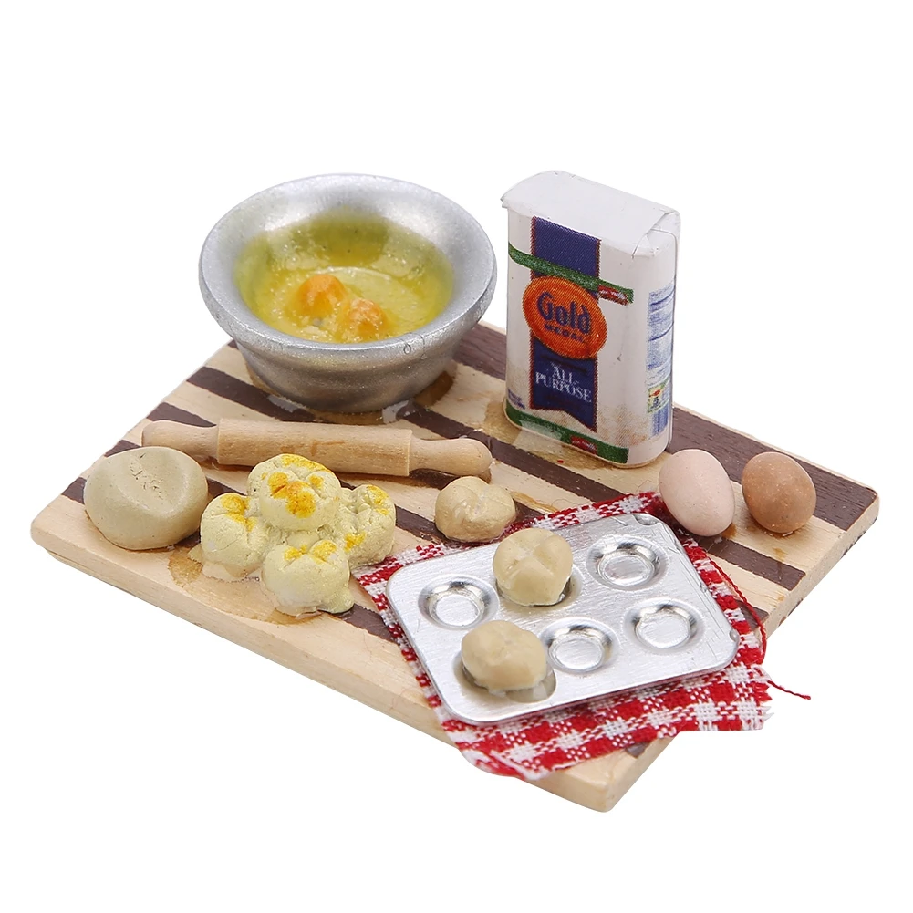 Миниатюрный деревянный кухонный детский игровой домик игрушечный кукольный