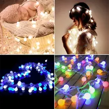 10m LED ball string light waterproof IP46 party decoration lights wedding lights decoration christmas lighting chain salt water power christmas lamp string lights innovation upgrading led lanterns party lighting home decoration light qf 167a10