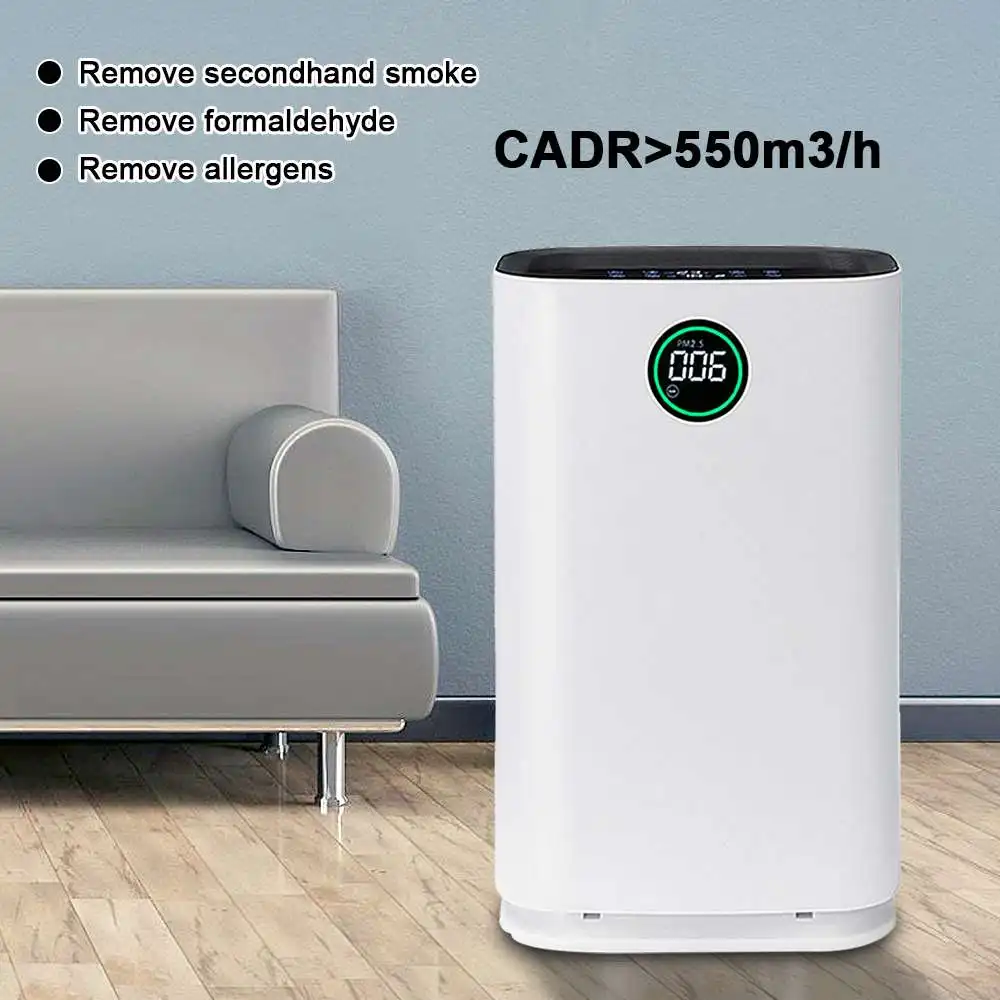 

AUGIENB Large Air Purifier With Humidification HEPA Filter Remove Dust Odor Smoker Air Cleaner Ionizer Generator Air For Home
