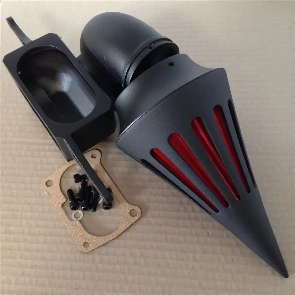 Motorcycle Spike Air Cleaner Filter For 2002-2010 Yamaha Roadstar Midnight Warrior Black Motorcycle Spike Air Cleaner Filter For 2002-2010 Yamaha Roadstar Midnight Warrior Black