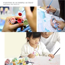 Набор для рисования по номерам DIY акриловая масляная краска ing на холсте балетная танцовщица Новые DIY Акварельные картины по номерам детские игрушки