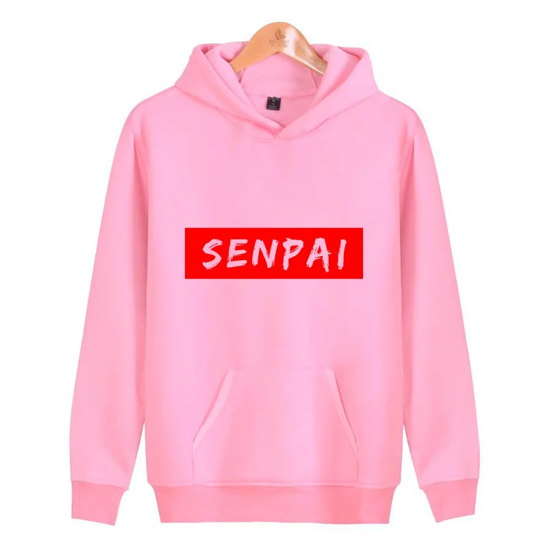 Senpai толстовки hoddies harajuku Уличная Хип-Хоп Мужская/Женская пуловер Мужской J4249