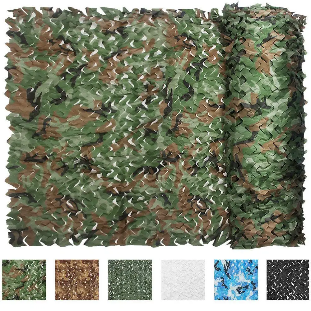  5m x 2.5m Hunting Military Camouflage Net Woodland Army training Camo netting Car Covers Tent Shade
