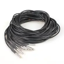 ALLOYSEED 3 м 10 шт. DS18b20 посылка из нержавеющей стали чип прочный водонепроницаемый цифровой датчик температуры для arduino