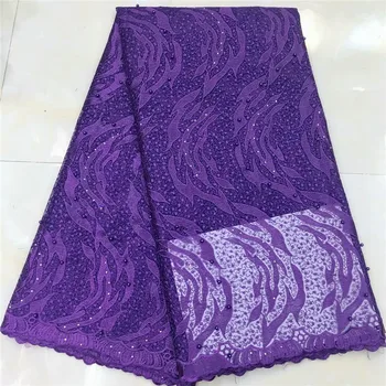 

For Big sale!Embroidered Abstract style waves pattern with beads and stones dress fabric JYF23 Free shipping French Lace Fabric