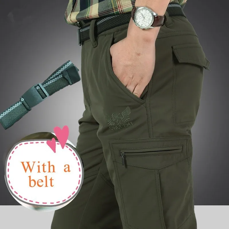 

Big Size Men Outdoor Quick Drying Loose Straight Trousers With Nylon Belt Summer Climbing Sports Stretch Fast Dry Pants Overalls