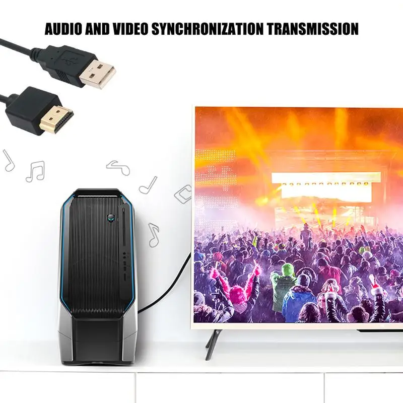 USB кабель питания для ноутбука с разъемом HDMI штекер зарядный разветвитель