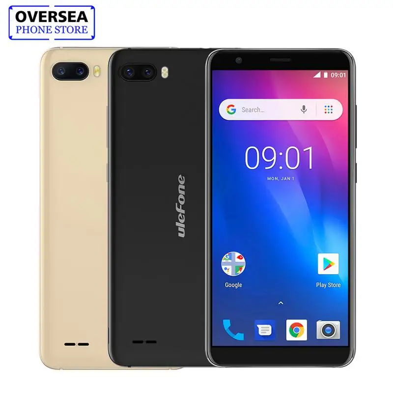 Ulefone S1 мобильный телефон 5,5 Inch 18:9 MTK6580 4 ядра 1 ГБ Оперативная память 8 GB Встроенная память 8MP + 5MP сзади две камеры Android 8,1 3g смартфон