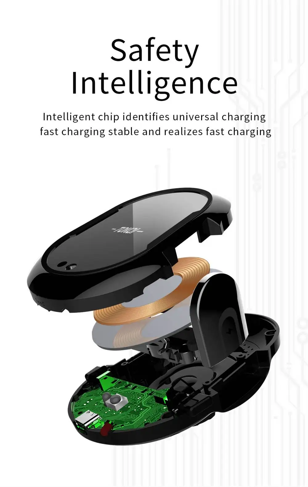 Automatic Clamping Car Wireless Charger For IPhone XR Xs Max 8 Plus for Galaxy S9 S8 S7 Fast Charger Air Vent Mount Phone Holder