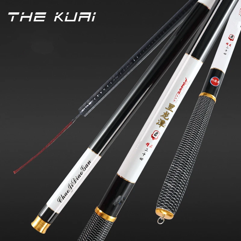 

THEKUAI New Ultralight SuperHard 3.6/4.5/5.4/6.3/7.2 Meters Stream Hand Pole Carbon Fiber Casting Telescopic Fishing Rods Fish