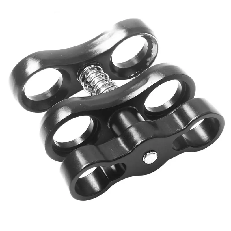 

Aluminum Alloy Scuba Diving Light Torch Dual Ball Joint Arm And 2 Butterfly Clip Clamp Mount For Underwater Photography Camera