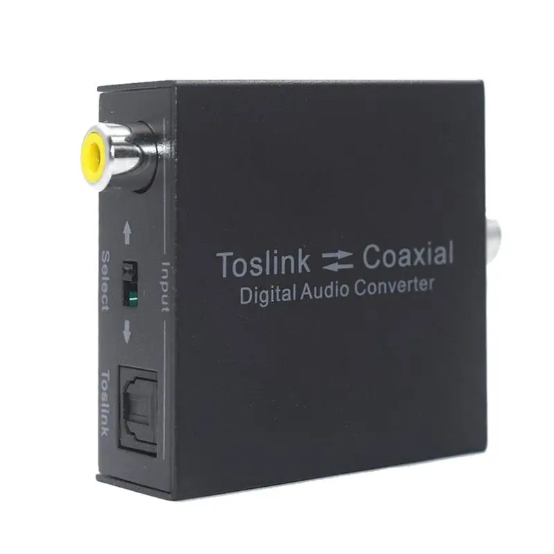 

Digital 2-way Audio Converter SPDIF Toslink to Coaxial Audio or Coaxial Audio to SPDIF Toslink Swtich Digital Audio Bi-direction