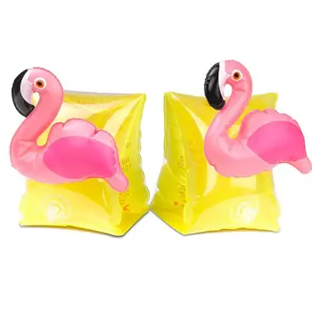 

1 Pair Baby Arm Swimming Ring Child inflatable Pool Float Swimming Arm Ring Safety Training Swimming Circle Float Ring Flamingo