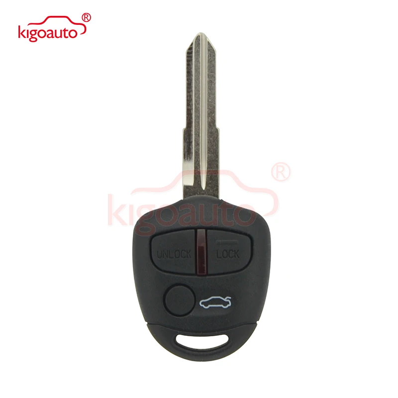 Kigoauto Remote key 3 button 434Mhz  no chip MIT8 uncut blade for Mitsubishi Lancer CJ Sedan
