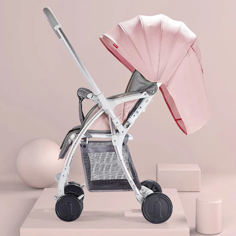 

Super Big Sleep Space Baby Stroller 0-3 Years Old Baby Strollers Two-Way High Landscape Light Baby Stroller Four Wheels Stroller
