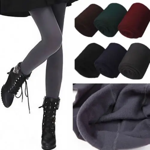 

2018 New Winter Womens Warm Fleece Lined Slim Pants Skinny Thermal Stretchy Wrap Heel Leggings