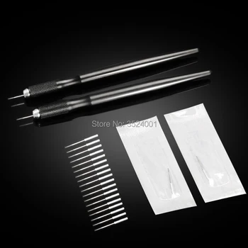 

1pc Professional Tattoo Permanent Makeup Pen with 20pcs Blades Tattoo Needle Microblading Needle Free Shipping