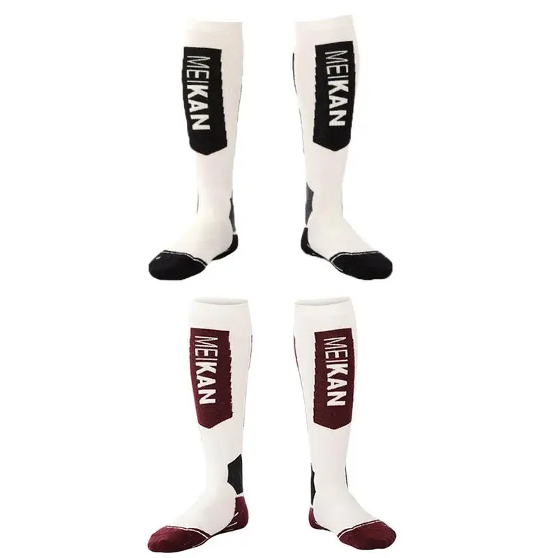 

Wool Ski Socks Warm Winter Thick Merino Silk Wool Socks Thick Towel Stockings Anti Slip Football Men Sport Outdoor Cotton