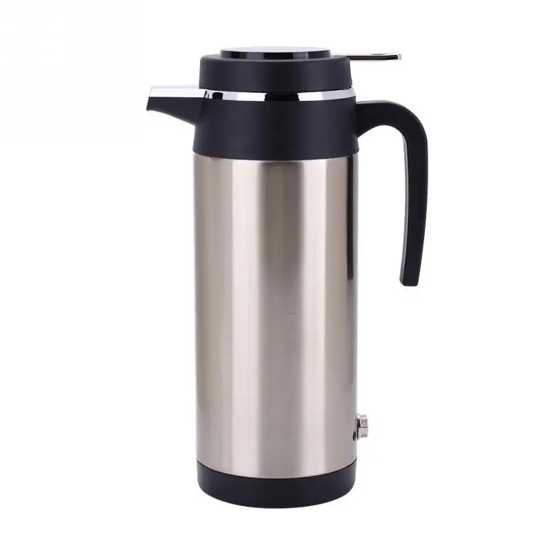 

1200ml 24V Auto Car Heating Cup Charger Stainless Steel Electric Heating Cup Boiling Water Heater Kettle Travel Use High-quality