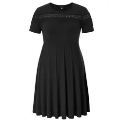 Женское винтажное вечерние платье трапециевидной формы с длинным рукавом и круглым вырезом, платье миди, осень 2018, новое модное шикарное