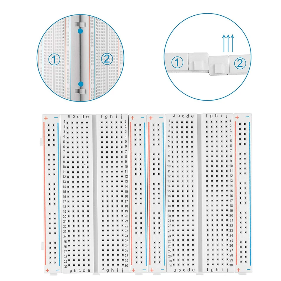 400 holes/tie points Breadboard Solderless Prototype PCB Board 400 Pin for Arduino Raspberry Pi