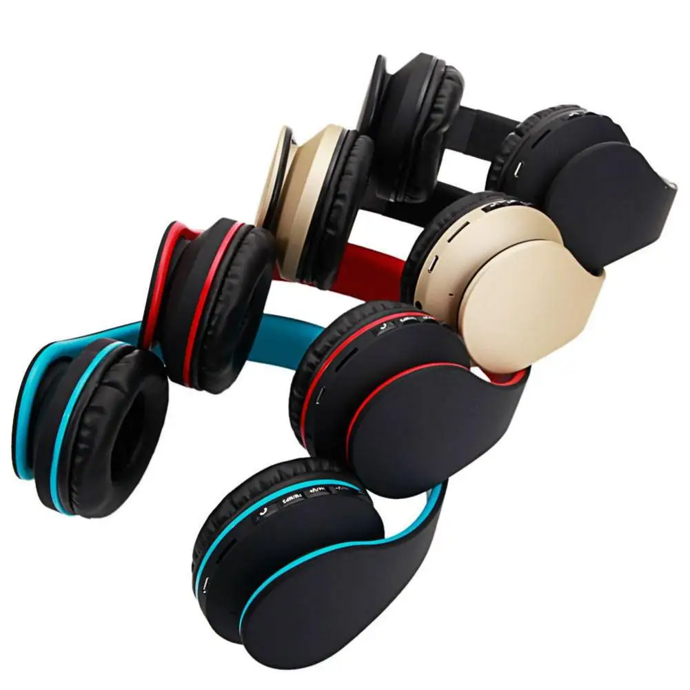 

HY-811 Foldable FM Stereo MP3 Player Wired Bluetooth Headset Black Blue The Best Choice For Fidelity Music Enthusiasts
