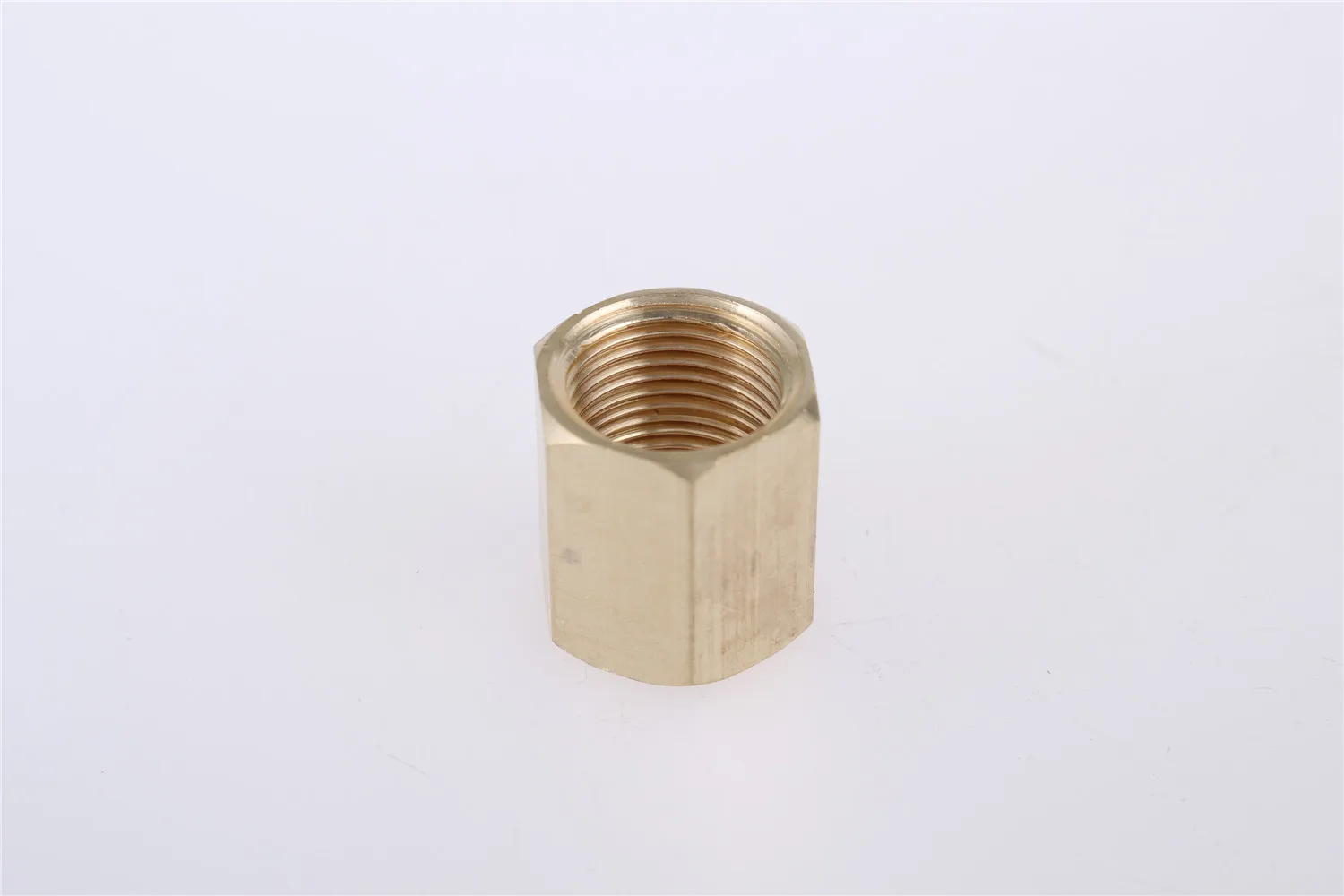 Accesorio de tubo de manguera de cobre de latón tuerca hexagonal acoplamiento acoplador recto rápido Connetor rosca hembra 1/8 \